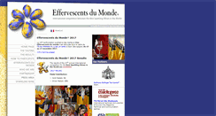 Desktop Screenshot of effervescents-du-monde.com